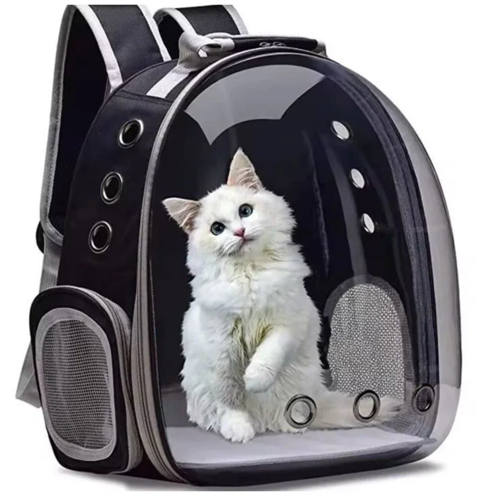 abigail&bleu Cat Pet Carrier Backpack Transparent Capsule Bubble Pet Backpack